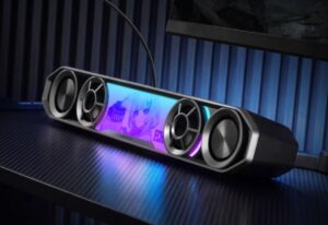 ساندبار گیمینگ ادیفایر با نورپردازی RGB و میکروفون جداشدنی معرفی شد