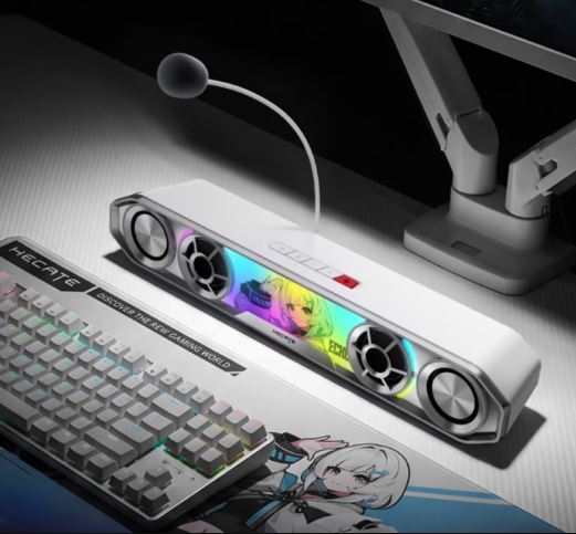 ساندبار گیمینگ ادیفایر با نورپردازی RGB و میکروفون جداشدنی معرفی شد