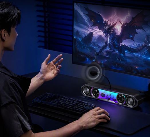 ساندبار گیمینگ ادیفایر با نورپردازی RGB و میکروفون جداشدنی معرفی شد
