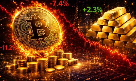 چرا سقوط قیمت طلا و نقره، بیت کوین را هم به زیر می‌کشد؟