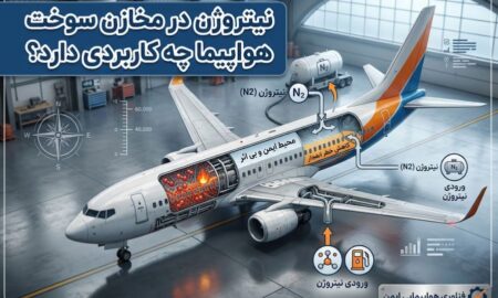 نیتروژن در مخازن سوخت هواپیما چه کاربردی دارد؟
