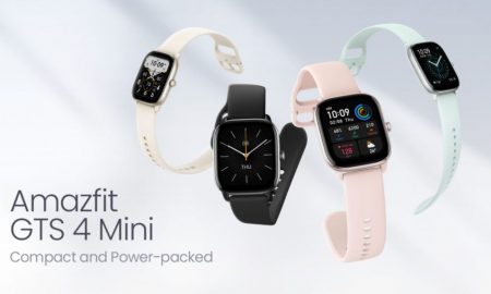 ساعت GTS 4 مینی آمازفیت با بدنه‌ای سبک و فوق‌العاده باریک وارد بازار می‌شود