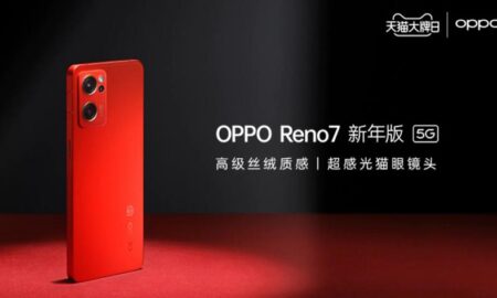 معرفی گوشی نسخه سال جدید اوپو Reno 7 با رنگ جذاب قرمز مخملی