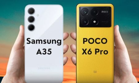 مقایسه گوشی a35 و پوکو x6 پرو