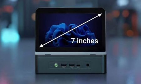 مینی کامپیوتر Miniproca با صفحه لمسی تاشو و پردازنده قدرتمند معرفی شد