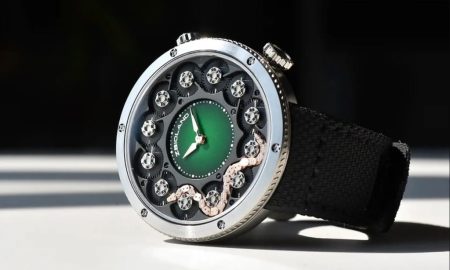 این ساعت لاکچری، یک مار مکانیکی خزنده را روی مچ دست شما قرار می‌دهد! [تماشا کنید]