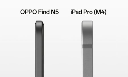 اوپو فایند N5 از آی‌پد پرو (M4) با ضخامت 5.1 میلی‌متری هم باریکتر است!