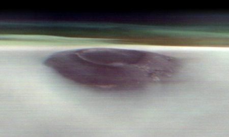 تصویر جدید ناسا؛ عبور آتشفشان غول‌پیکر مریخ از میان کمربند ابری یخی!