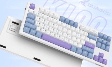 کیبورد مکانیکی Durgod K100 Blueberry با ۶۰ روز طول عمر باتری معرفی شد