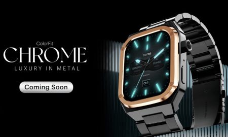 برند نویز از ساعت هوشمند کالرفیت کروم (ColorFit Chrome) رونمایی کرد
