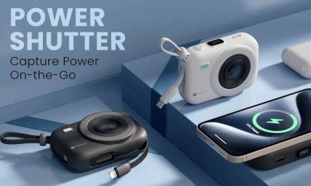 پورترونیکس از پاوربانک 10 هزار میلی‌آمپرساعتی «پاور شاتر» با طراحی شبیه به دوربین رونمایی کرد