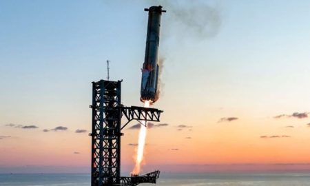 اسپیس‌ایکس از چندین بازوی غول‌پیکر برای گرفتن موشک استارشیپ در هوا استفاده کرد!