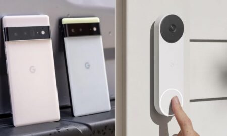 پیش‌نمایش تصاویر زنگ هوشمند خانه (Nest) بر روی صفحه قفل گوشی پیکسل گوگل